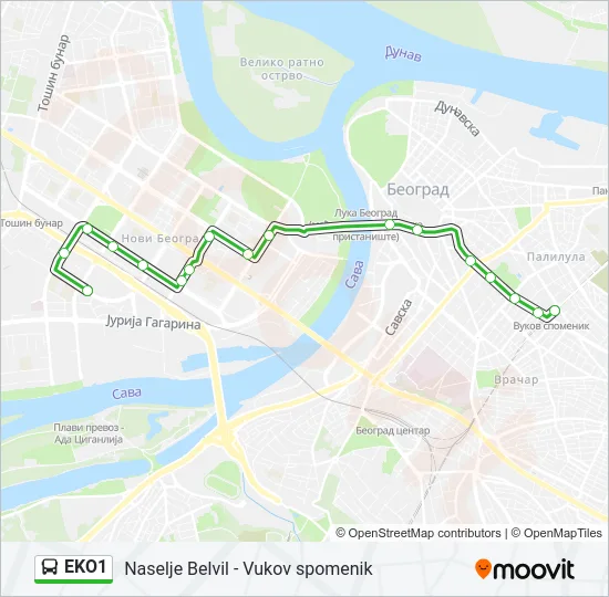 EKO1  Line Map
