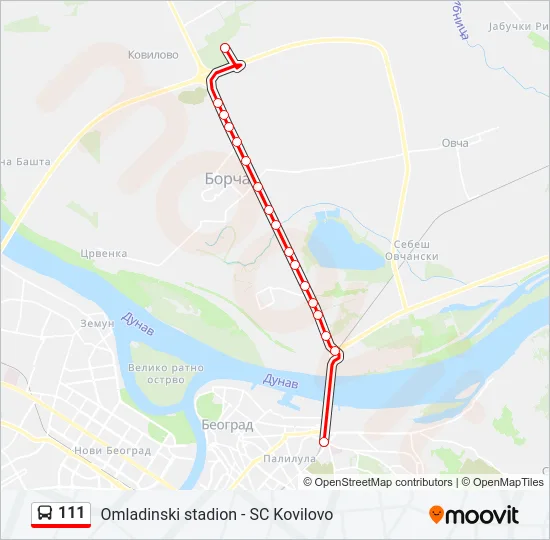 111  Line Map