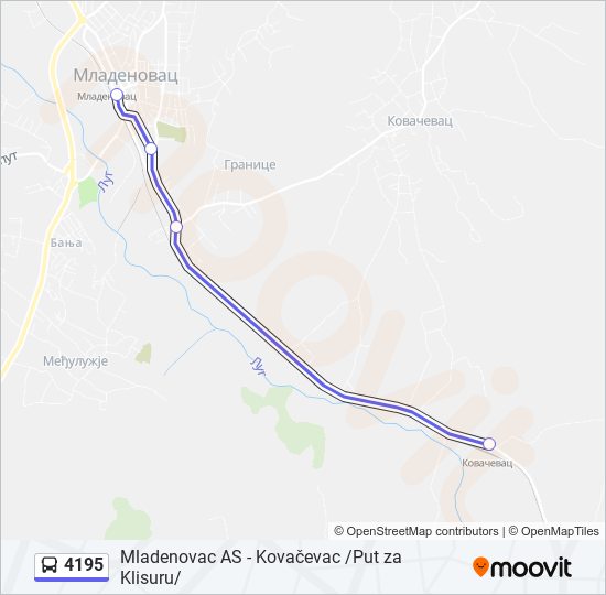 4195 bus Line Map