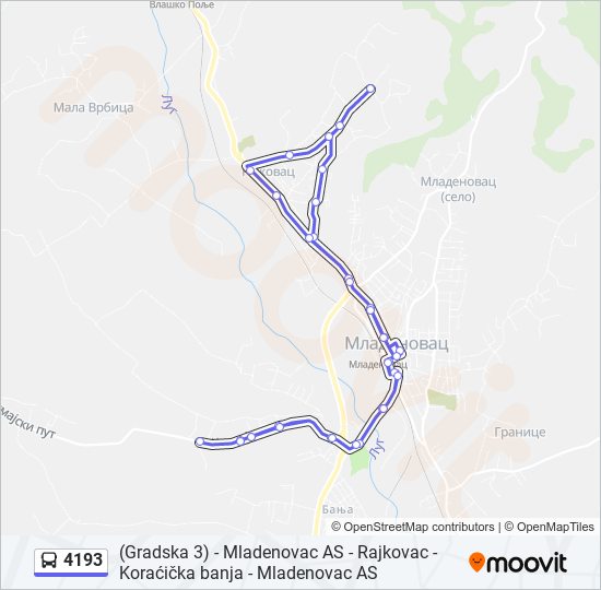 4193 bus Line Map