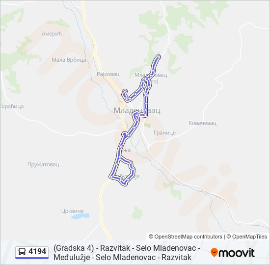4194 autobus mapa linije
