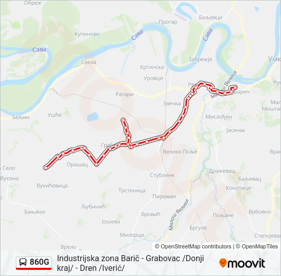 860G  Line Map