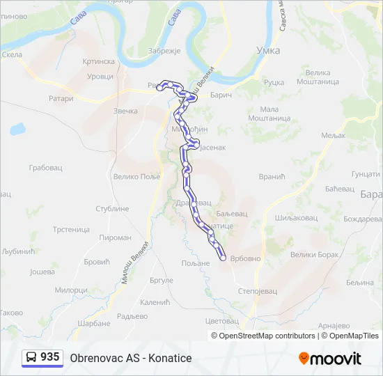 935  Line Map