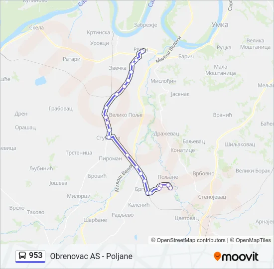 953  Line Map