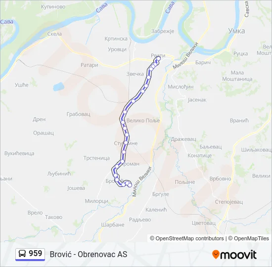 959  Line Map