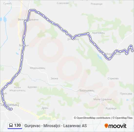 130  Line Map