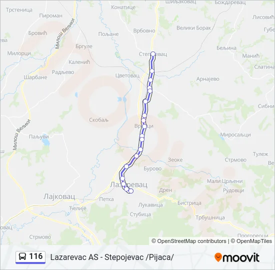 116  Line Map