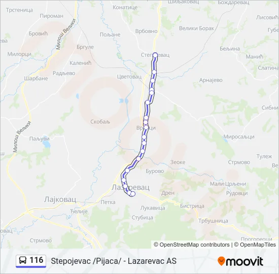 116  Line Map