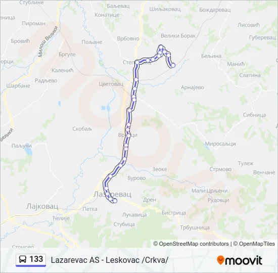 133  Line Map