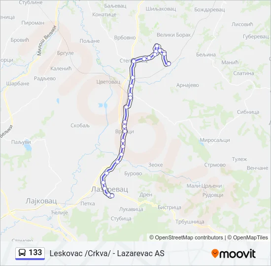 133  Line Map