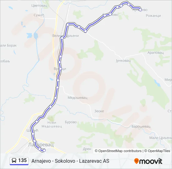 135  Line Map