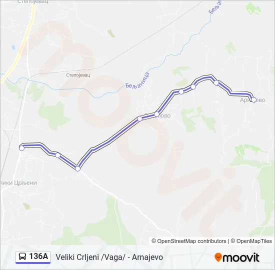 136A  Line Map