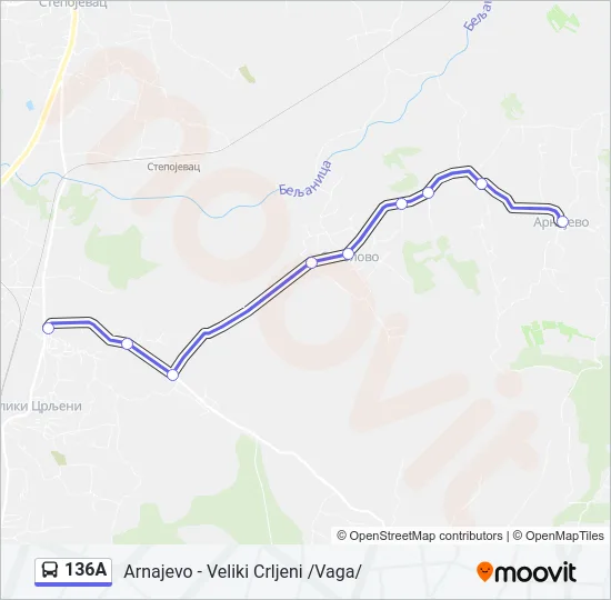 136A  Line Map