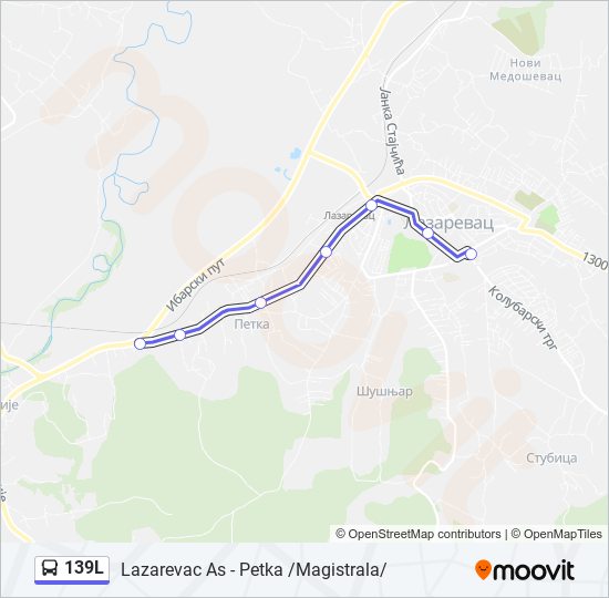 139L bus Line Map