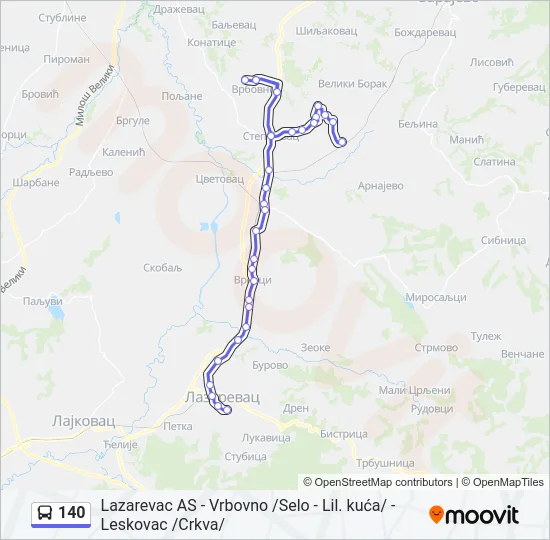140  Line Map
