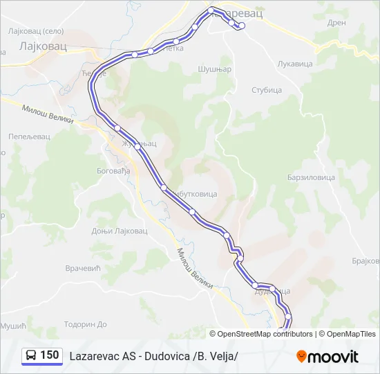 150  mapa linije