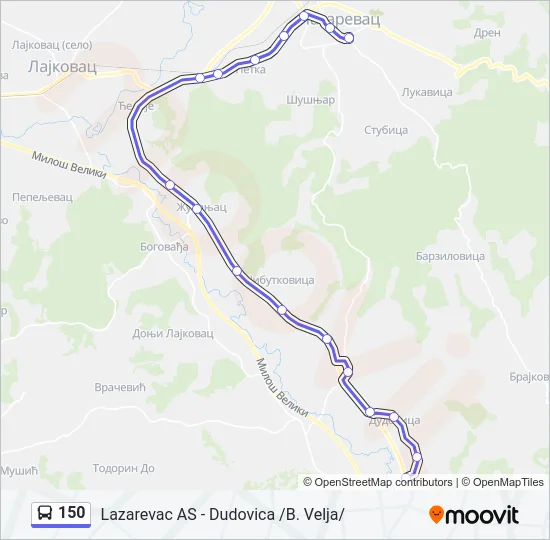 150  Line Map