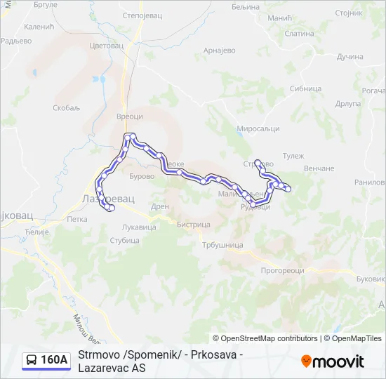 160A  Line Map