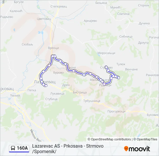 160A  Line Map