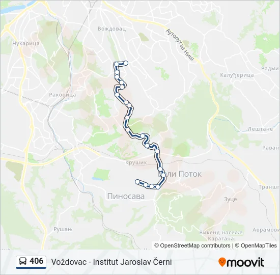 406  Line Map