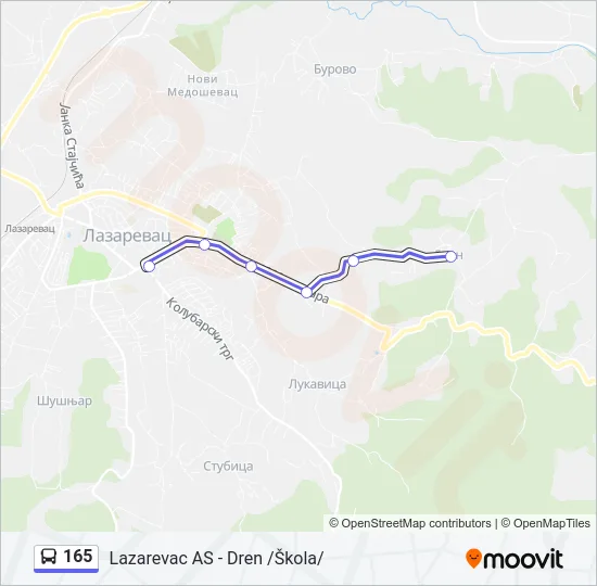 165  Line Map