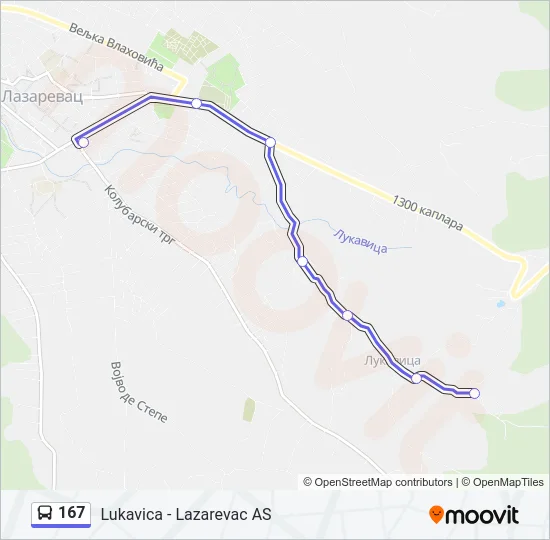 167  Line Map