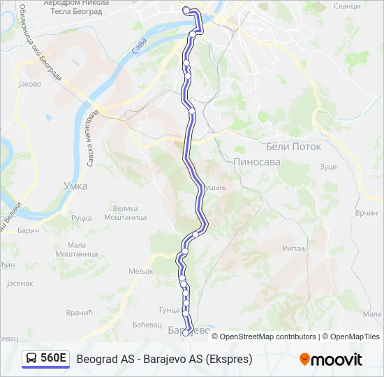 560E  Line Map