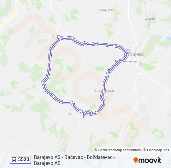 5520 bus Line Map