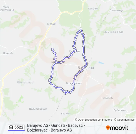 5522  Line Map