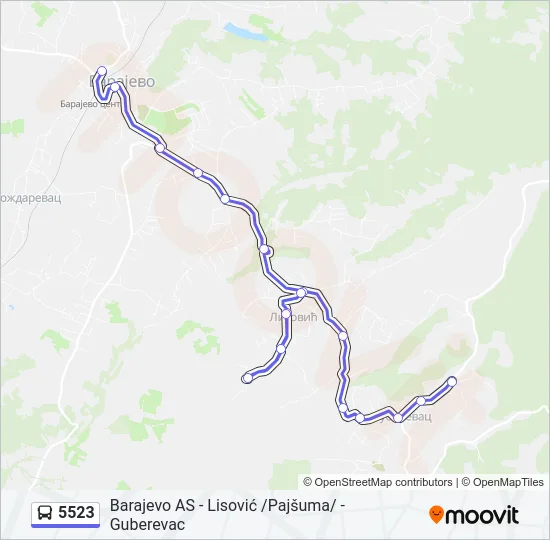 5523  Line Map