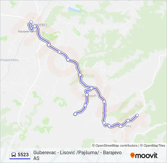 5523  Line Map