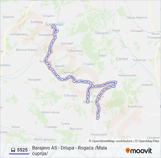 5525  Line Map