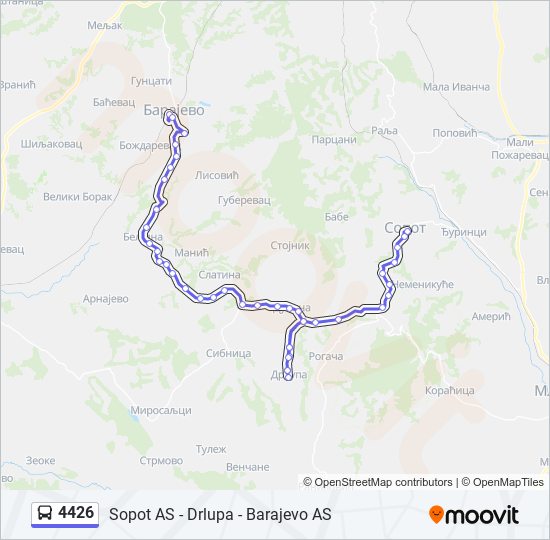 4426 autobus mapa linije