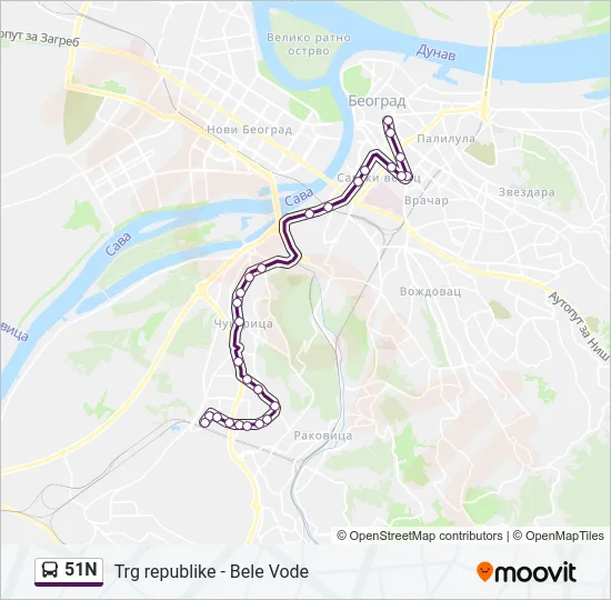 51N  Line Map
