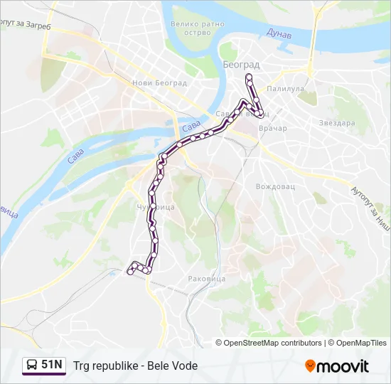 51N  Line Map
