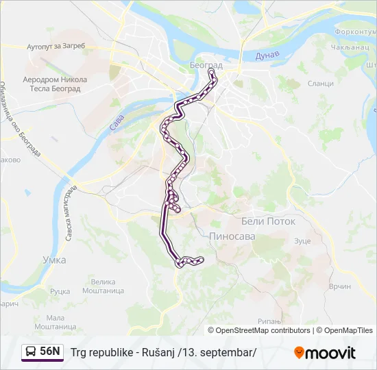 56N  Line Map