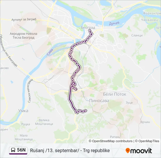 56N  Line Map