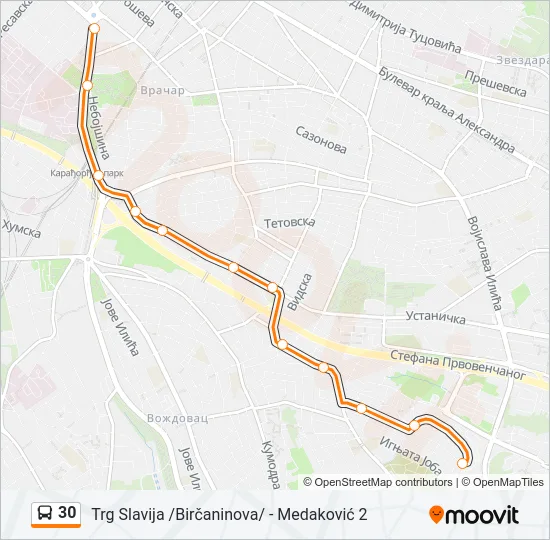 30  Line Map