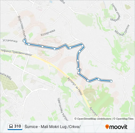 310  Line Map