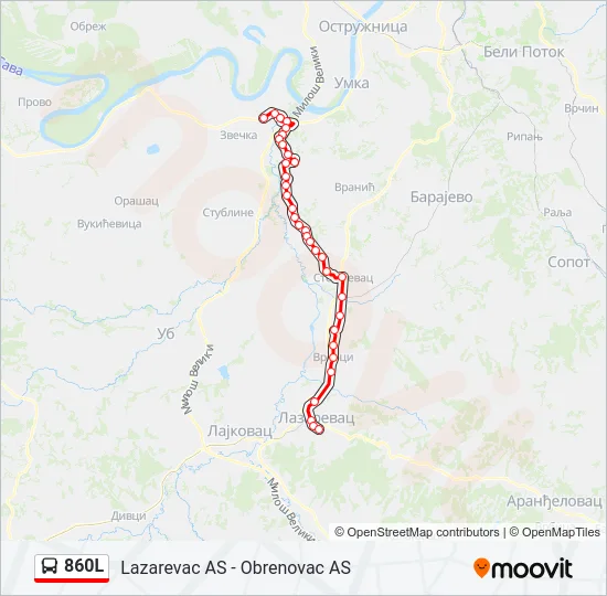 860L  Line Map