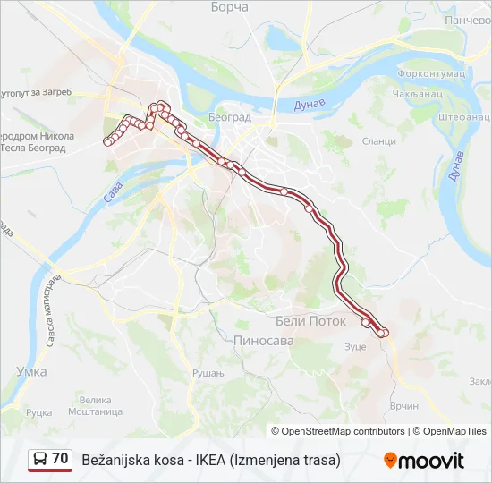 70  Line Map