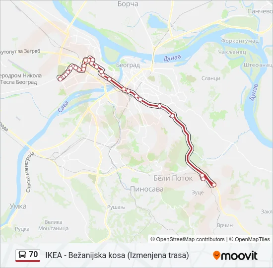 70  Line Map