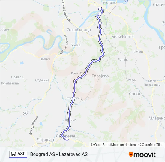 580  Line Map