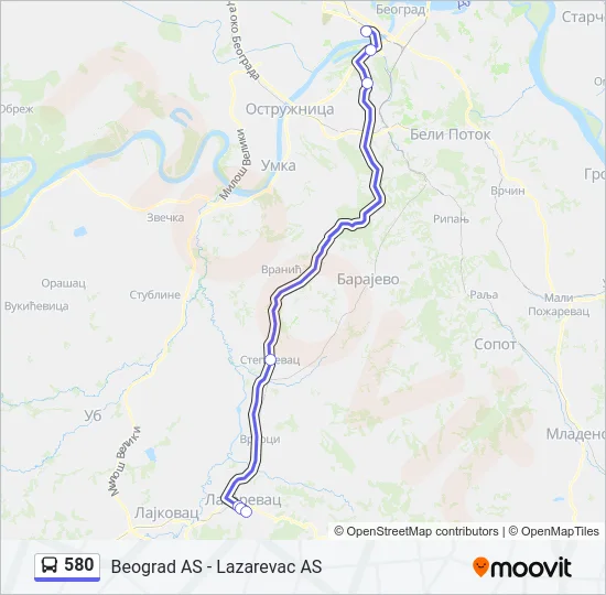 580  Line Map