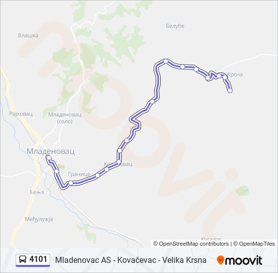 4101 bus Line Map