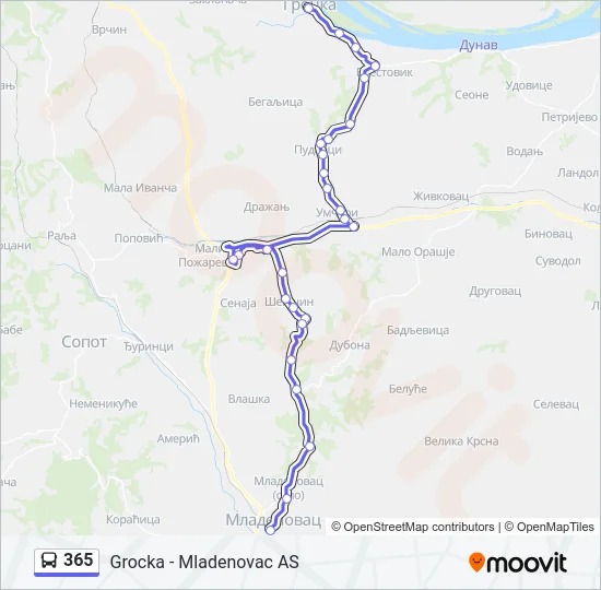 365  Line Map