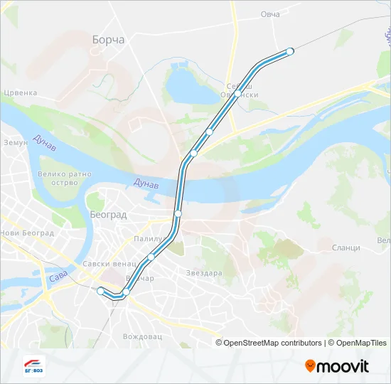 BG:VOZ 1 Train Line Map