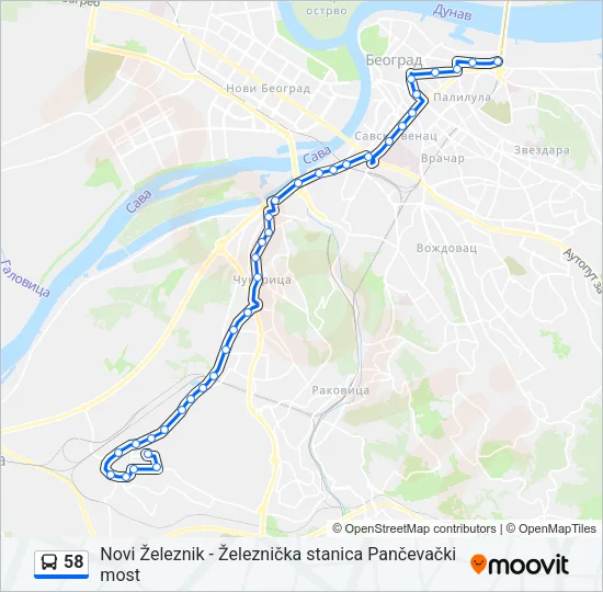 58  Line Map