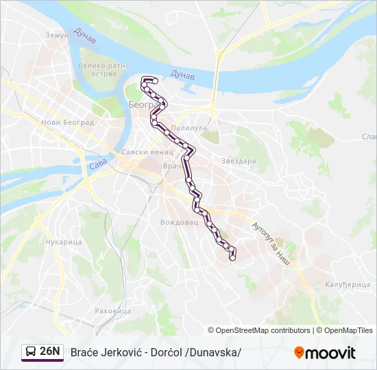 26N  Line Map
