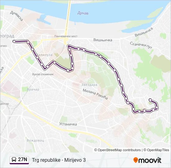 27N  Line Map